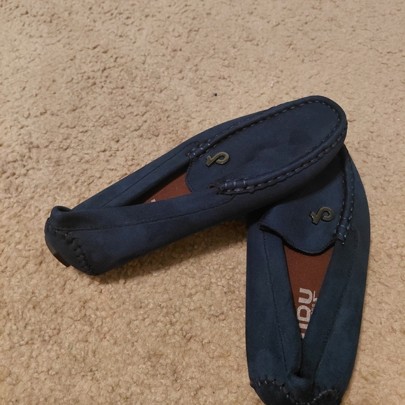 iindu Other - Navy Blue Men's Loafers with Rubber Sole